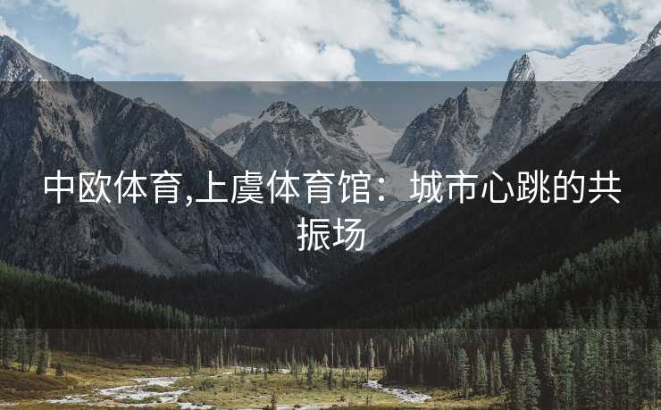 中欧体育,上虞体育馆：城市心跳的共振场