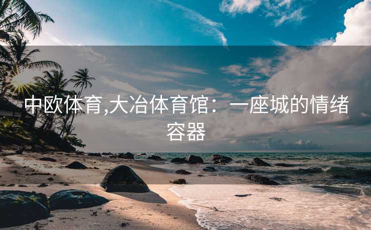 中欧体育,大冶体育馆：一座城的情绪容器