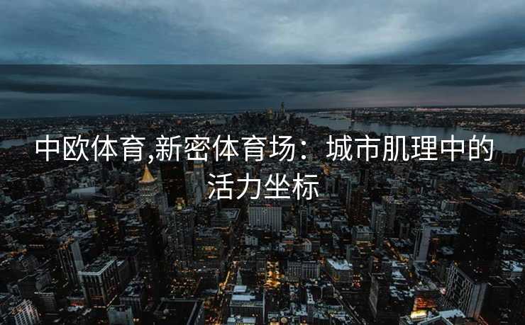 中欧体育,新密体育场：城市肌理中的活力坐标