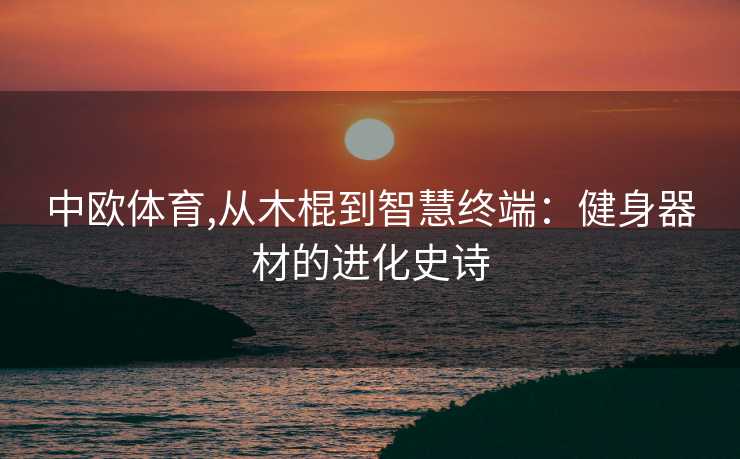 中欧体育,从木棍到智慧终端：健身器材的进化史诗